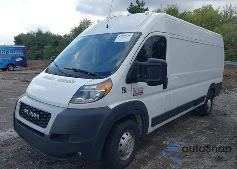 2021 Ram Promaster 3500 Cargo Van High Roof 159 Wb Ext from USA, damaged, VIN 3C6MRVJG9ME552035